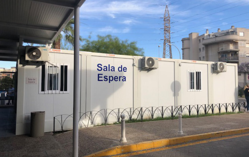 Modulo sala de espera hospital clínico Málaga